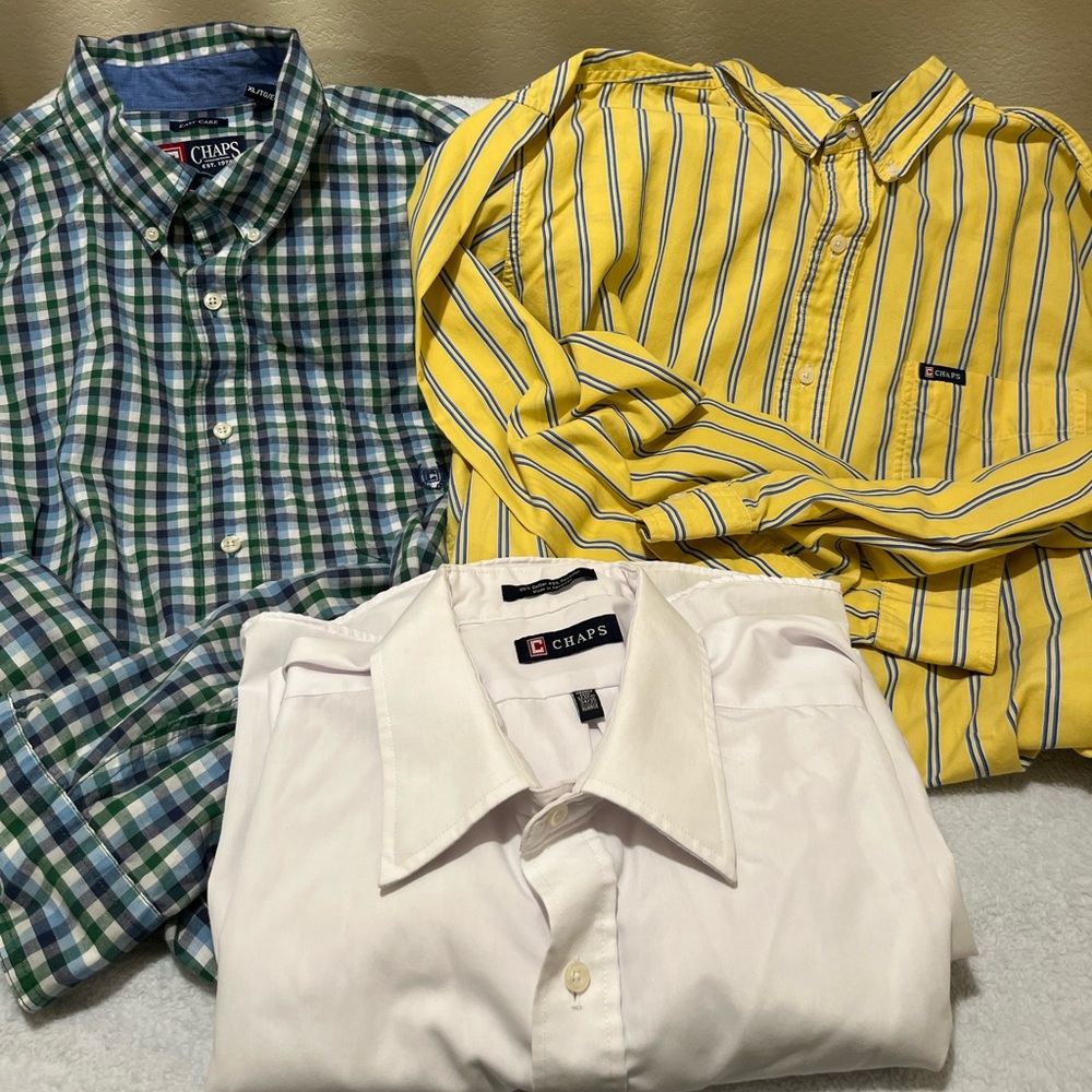 GUC Mens Chaps button down shirts bundle